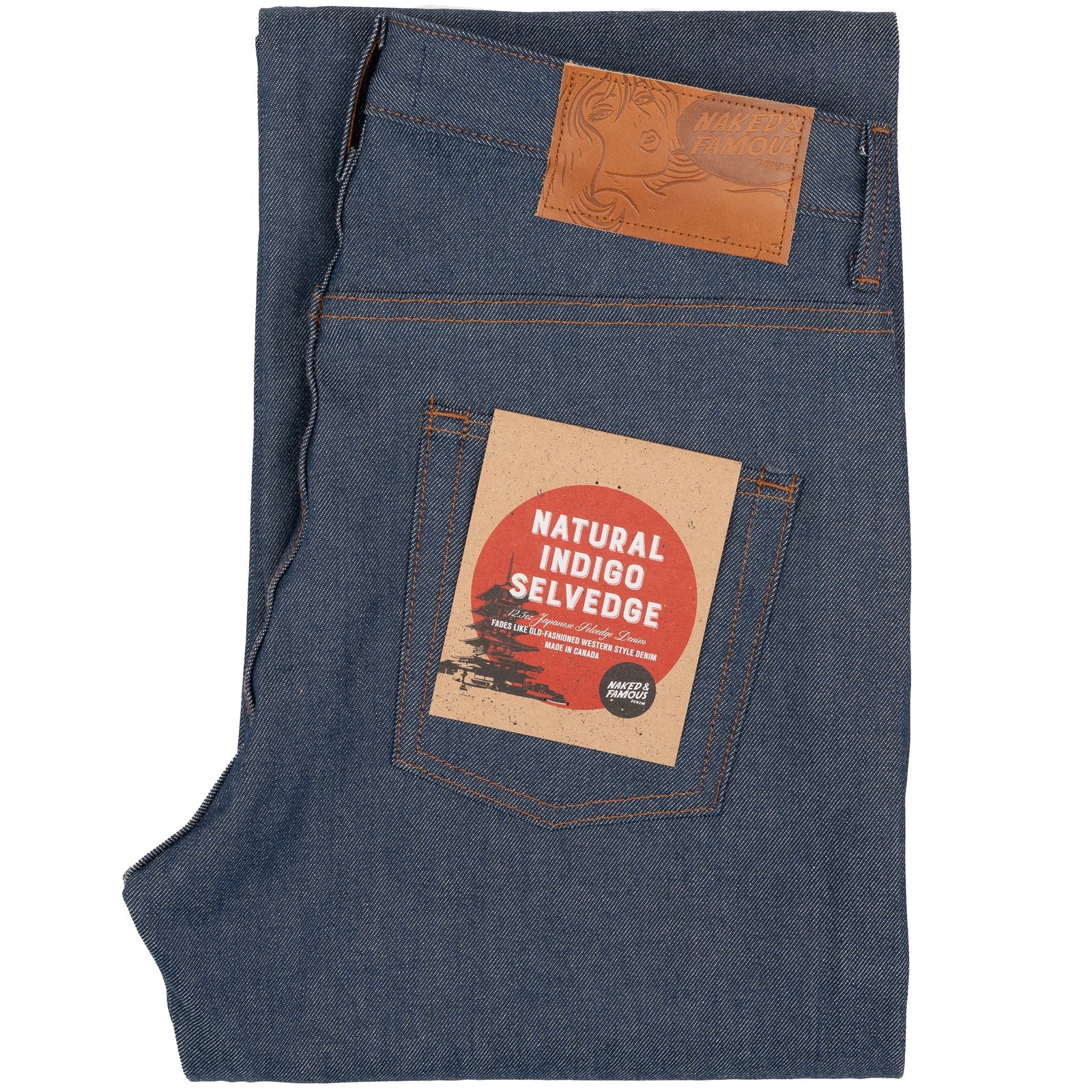 NAKED AND FAMOUS Strong Guy | Natural Indigo Selvedge LEO BOUTIQUE