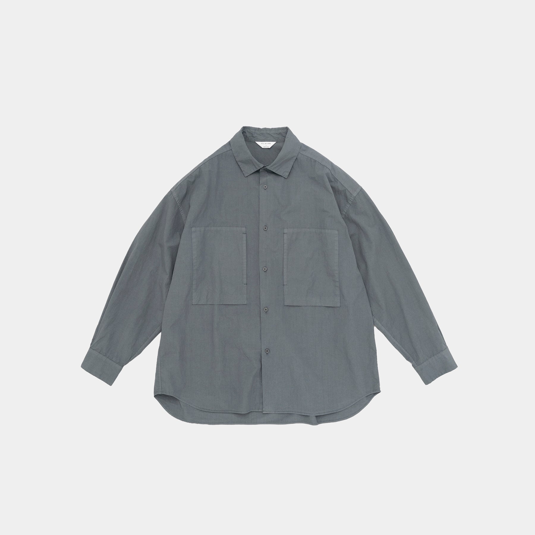 新品　STILL BY HAND Garment-dye over shirt STILL BY HAND Garment Dye Over Shirt | Blue Grey LEO BOUTIQUE