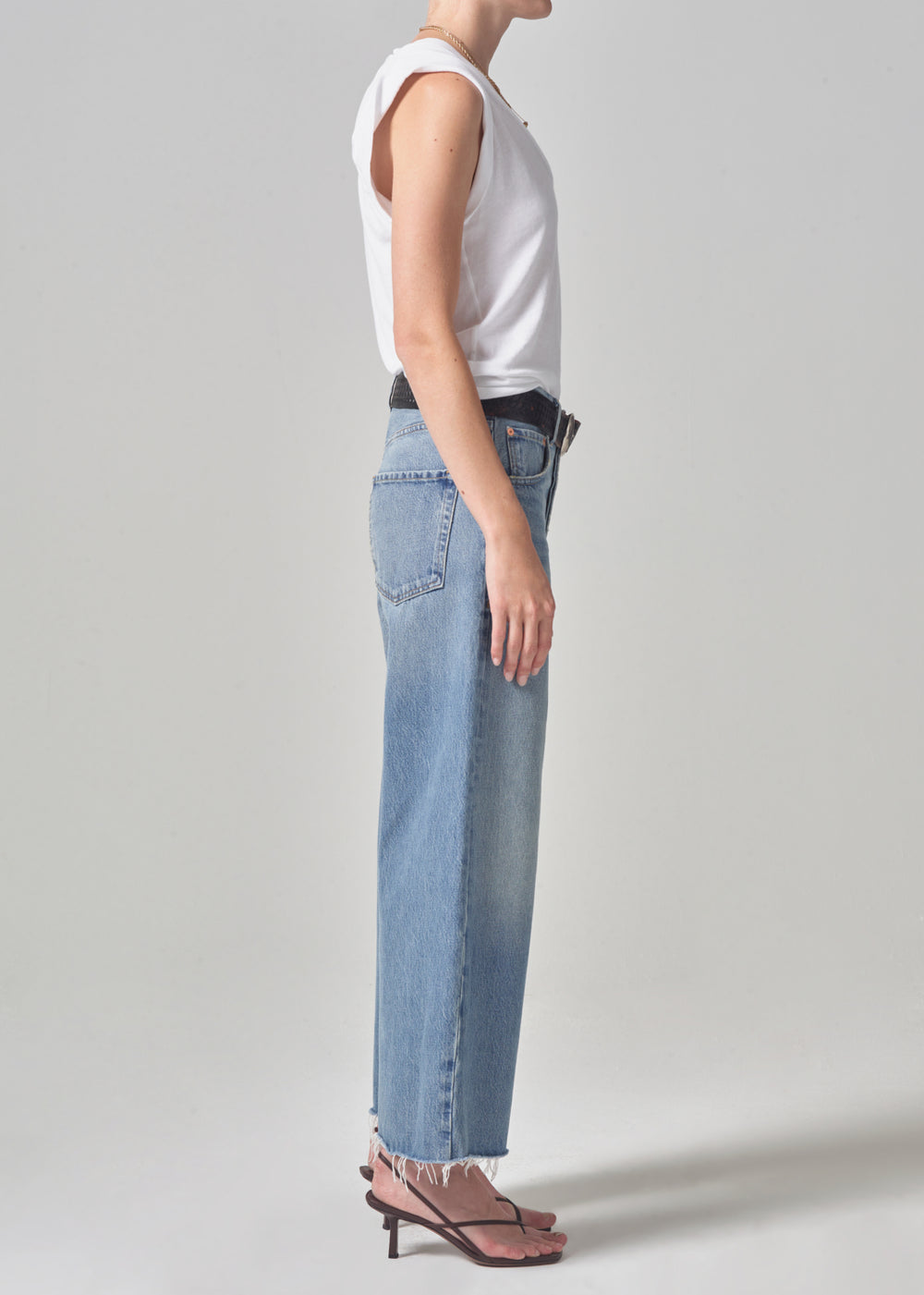 LEO BOUTIQUE AYLA Raw Hem Crop In Sodapop CITIZENS OF HUMANITY