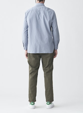 Sage De Cret Organic Cotton Broadcloth Regular Collar Shirt Leo Boutique