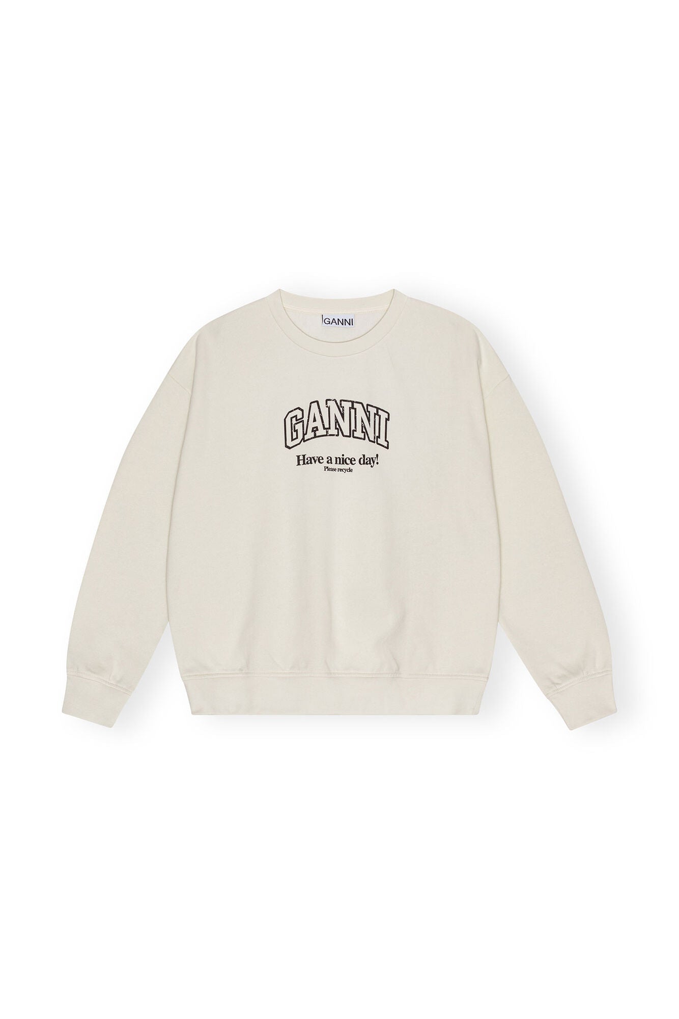 LEO boutique isoli ganni oversized sweatshirt egret GANNI