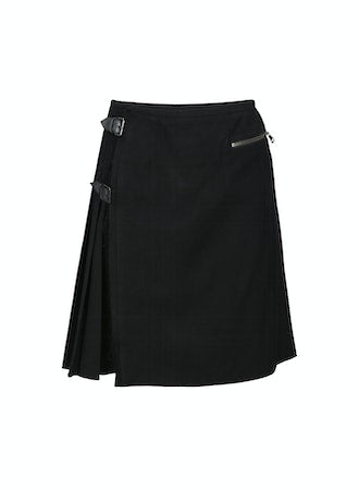 Andersson Bell Camtton Twill Wool Kilt Black Leo Boutique