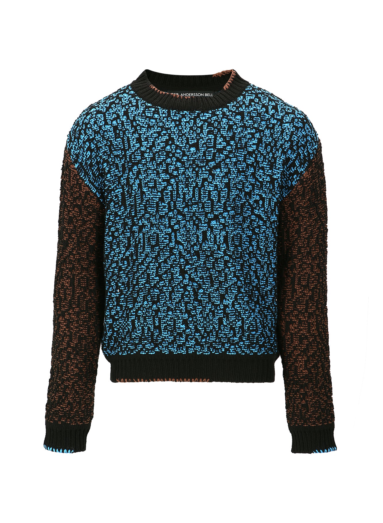 Andersson Bell Net Crewneck Sweater Multi Black Leo Boutique