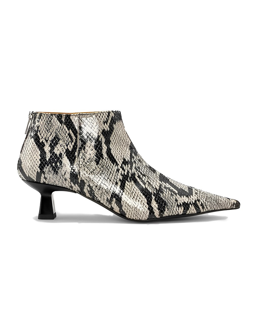 Soft Pointy Crop Boot | Snake