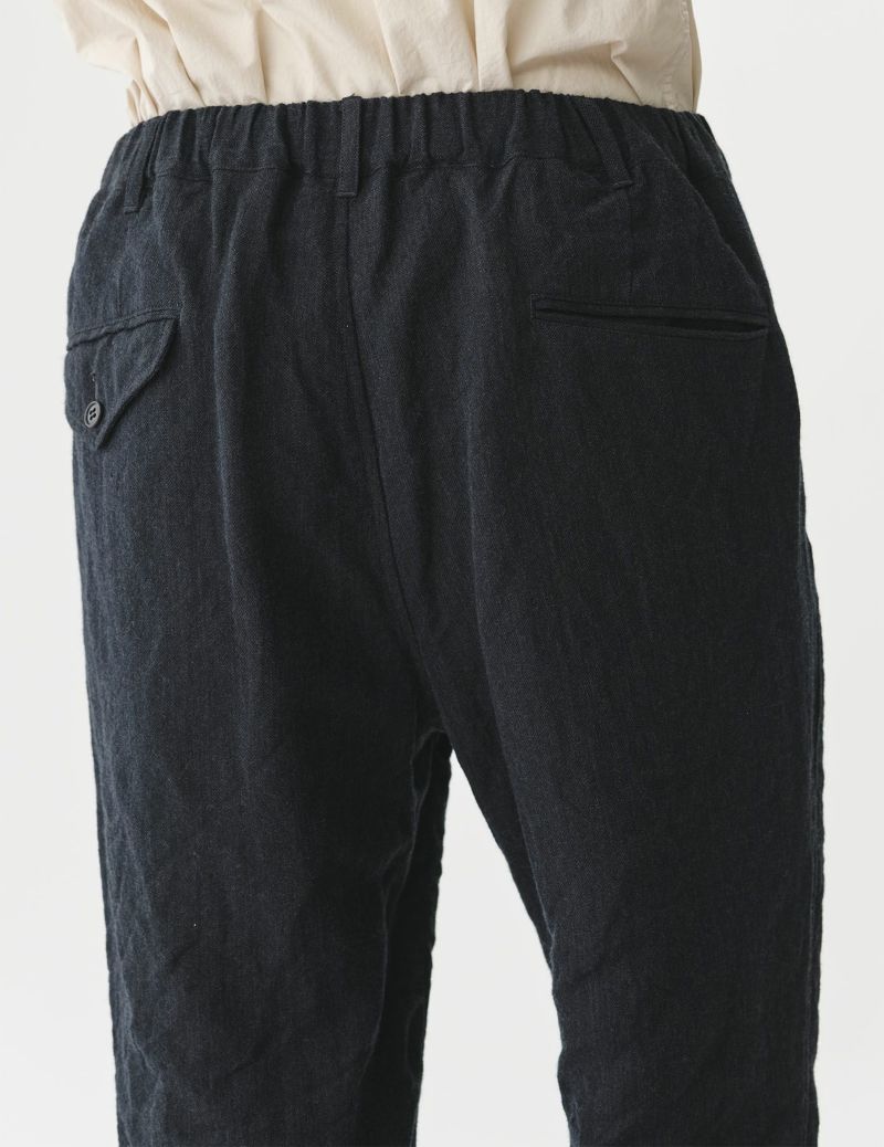 SAGE DE CRET WO/LI Herringbone Tumbler Tapered Pants | Charcoal LEO BOUTIQUE