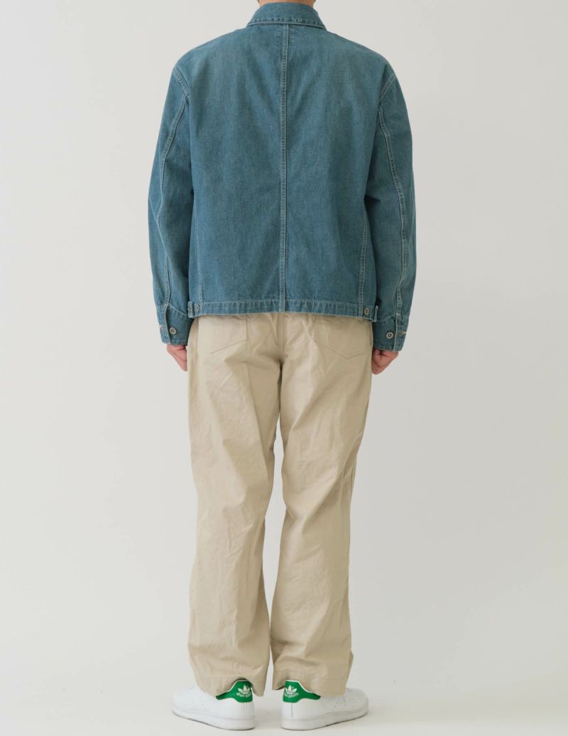 SAGE DE CRET 11 oz Denim Sof201t Coverall Jacket | Blue LEO BOUTIQUE