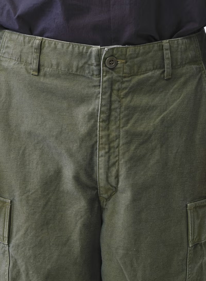 SAGE DE CRET CO/LI Back Satin M-51 Style Wide Pants | Olive LEO BOUTIQUE
