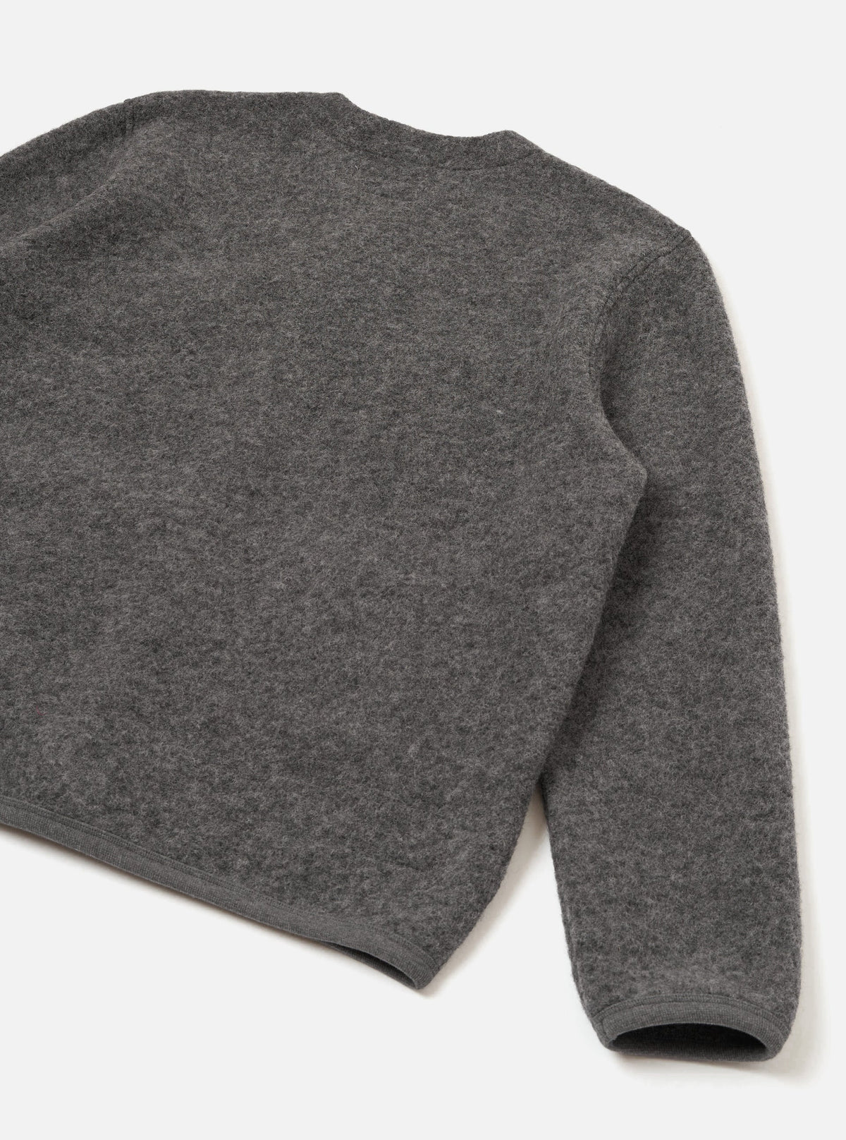 UNIVERSAL WORKS Wool Fleece Cardigan | Grey Marl LEO BOUTIQUE
