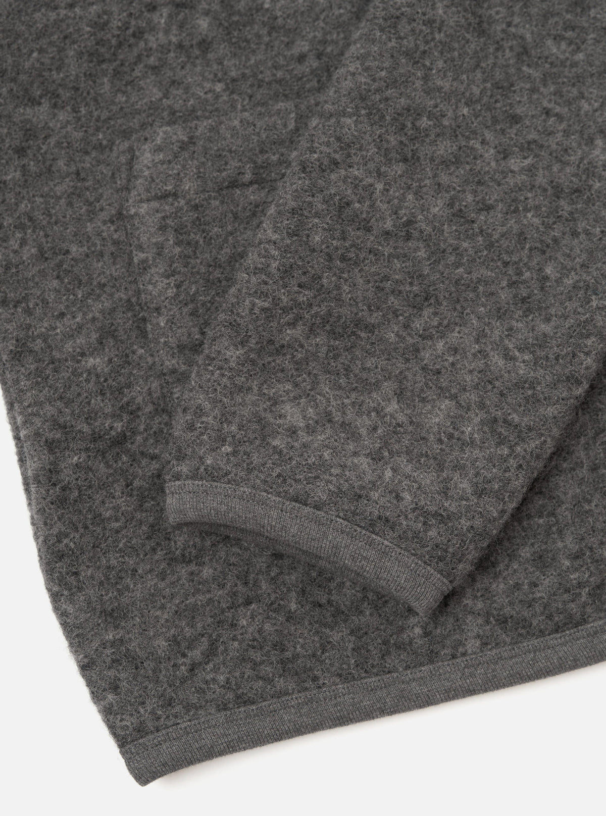 UNIVERSAL WORKS Wool Fleece Cardigan | Grey Marl LEO BOUTIQUE