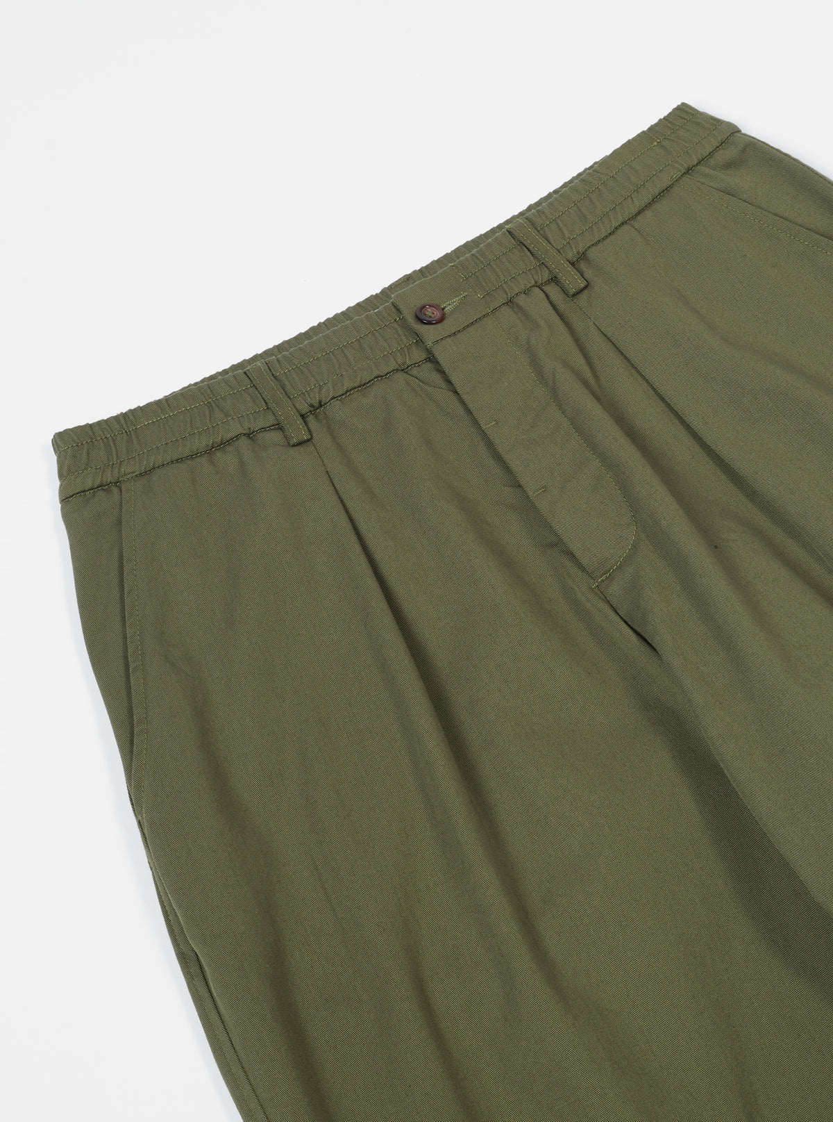 Pleated Track Pants | Olive