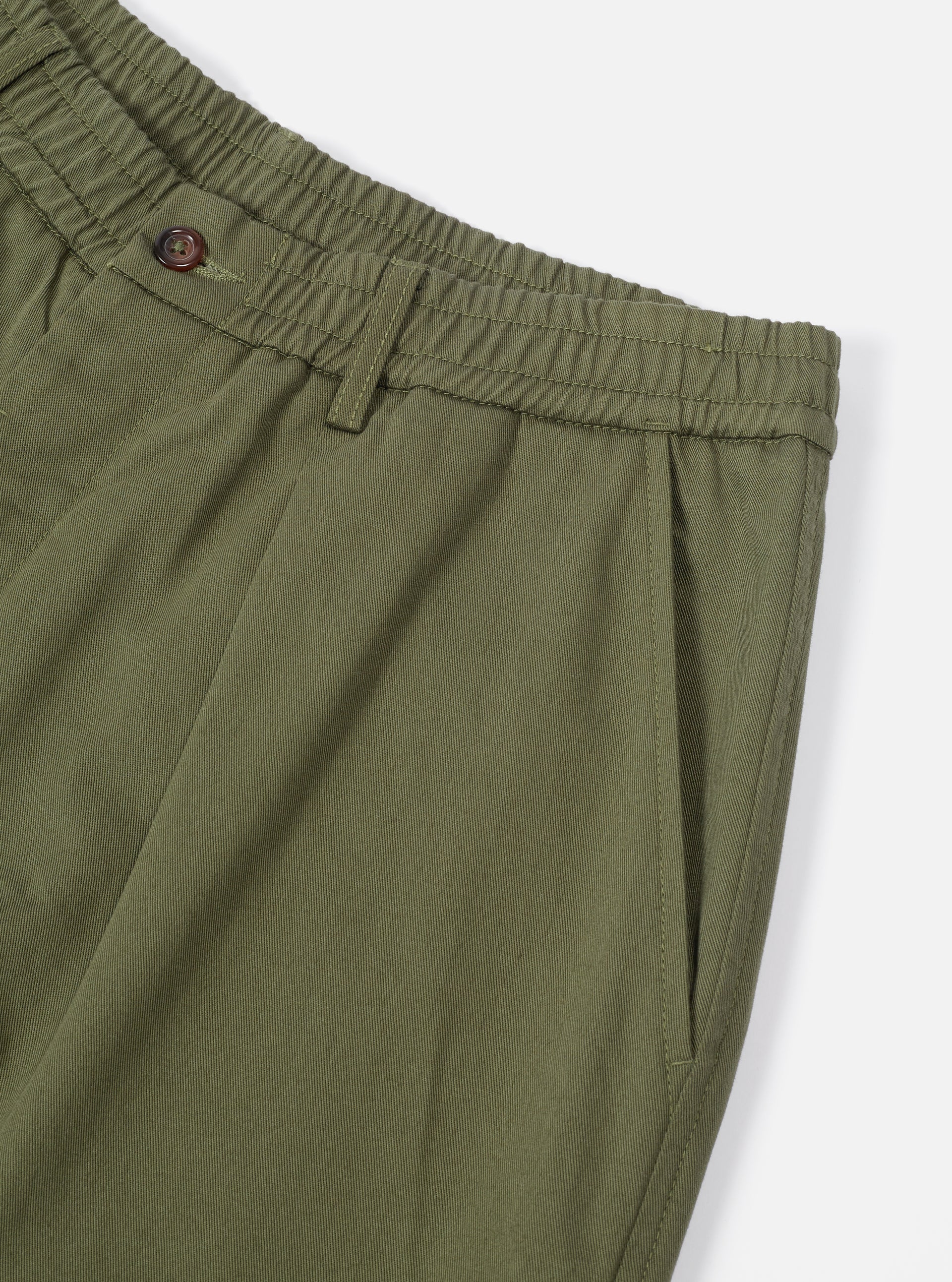 Pleated Track Pants | Olive