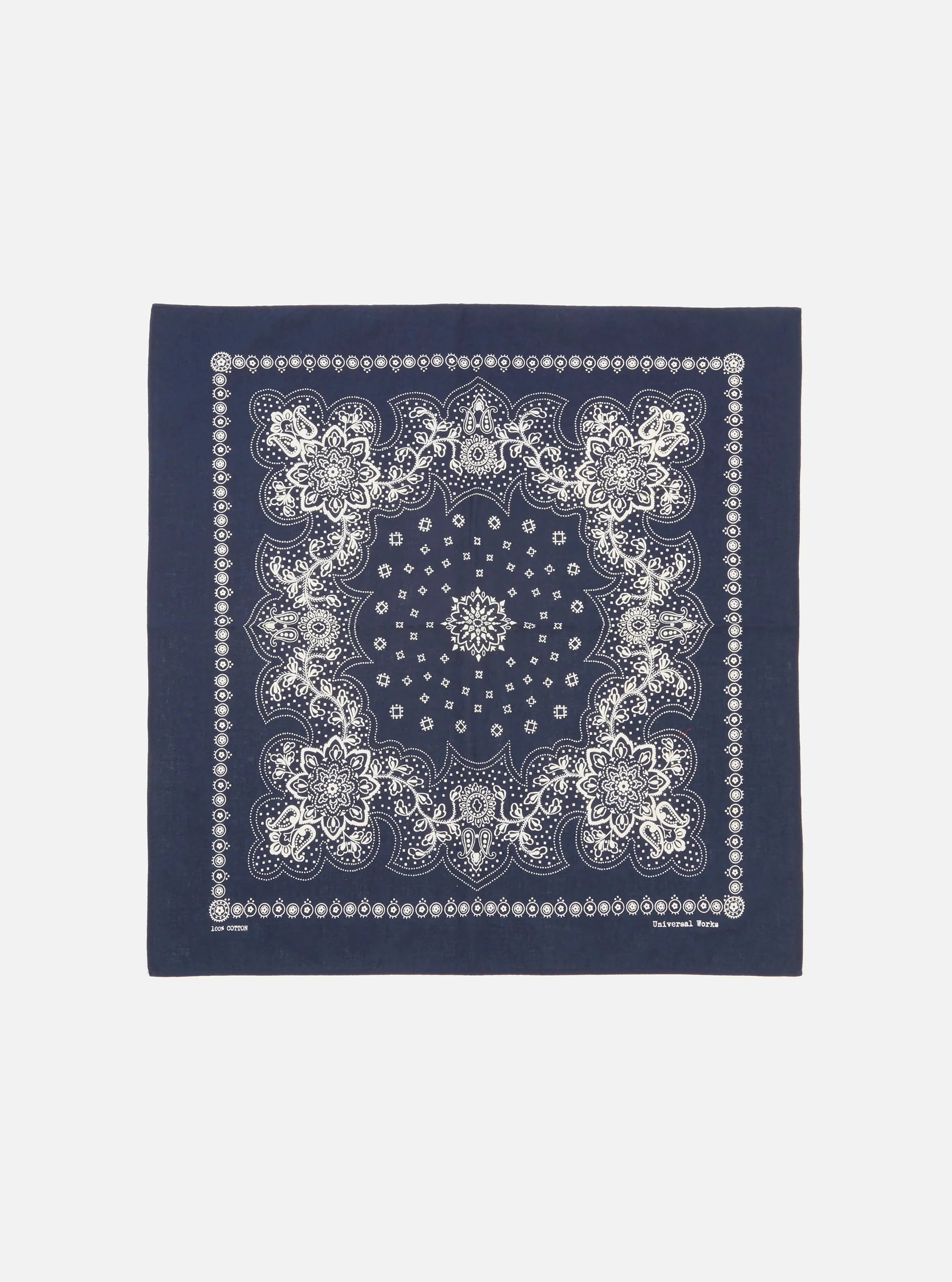 UNIVERSAL WORKS Classic Bandana Neckerchief | Navy LEO BOUTIQUE