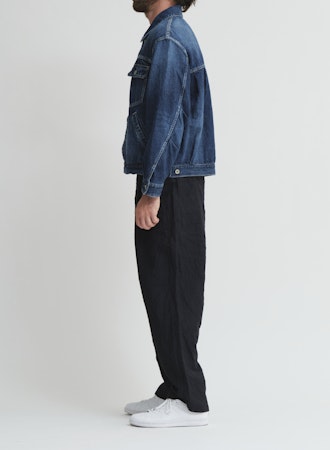 SAGE DE CRET CO/LI Denim Short Jacket | Indigo Blue LEO BOUTIQUE