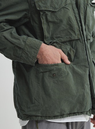 SAGE DE CRET High Density CO/HEMP M65 Style Jacket | Olive LEO BOUTIQUE