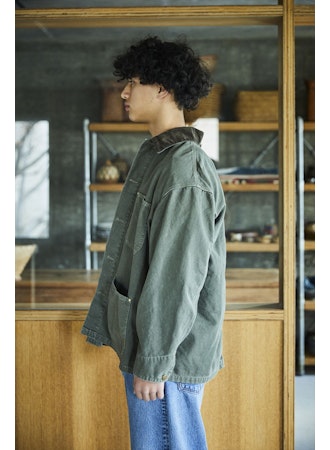 ORSLOW Relaxed Fit Oxford Coverall | Army Green LEO BOUTIQUE