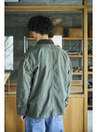 ORSLOW Relaxed Fit Oxford Coverall | Army Green LEO BOUTIQUE