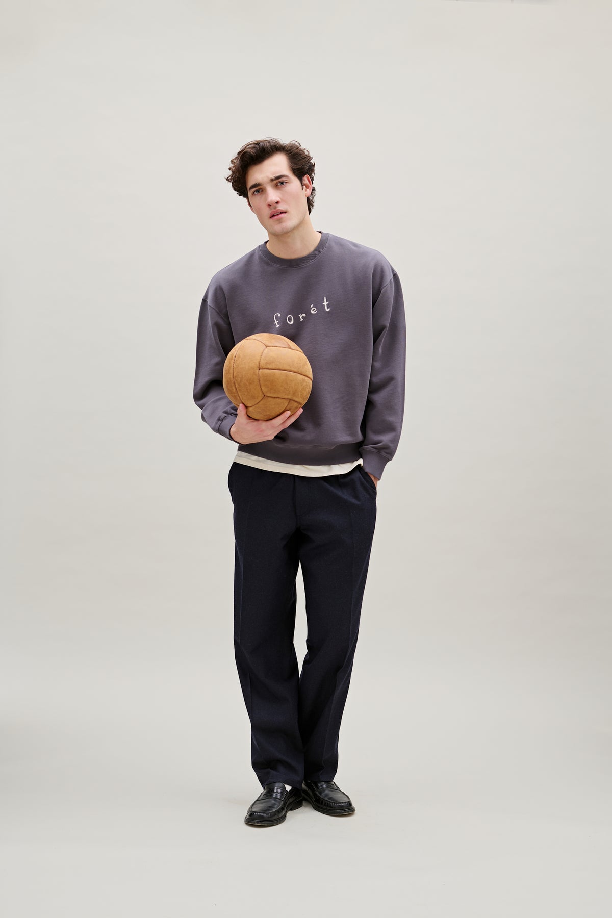 FORÉT Clay Wool Pants | Navy LEO BOUTIQUE 