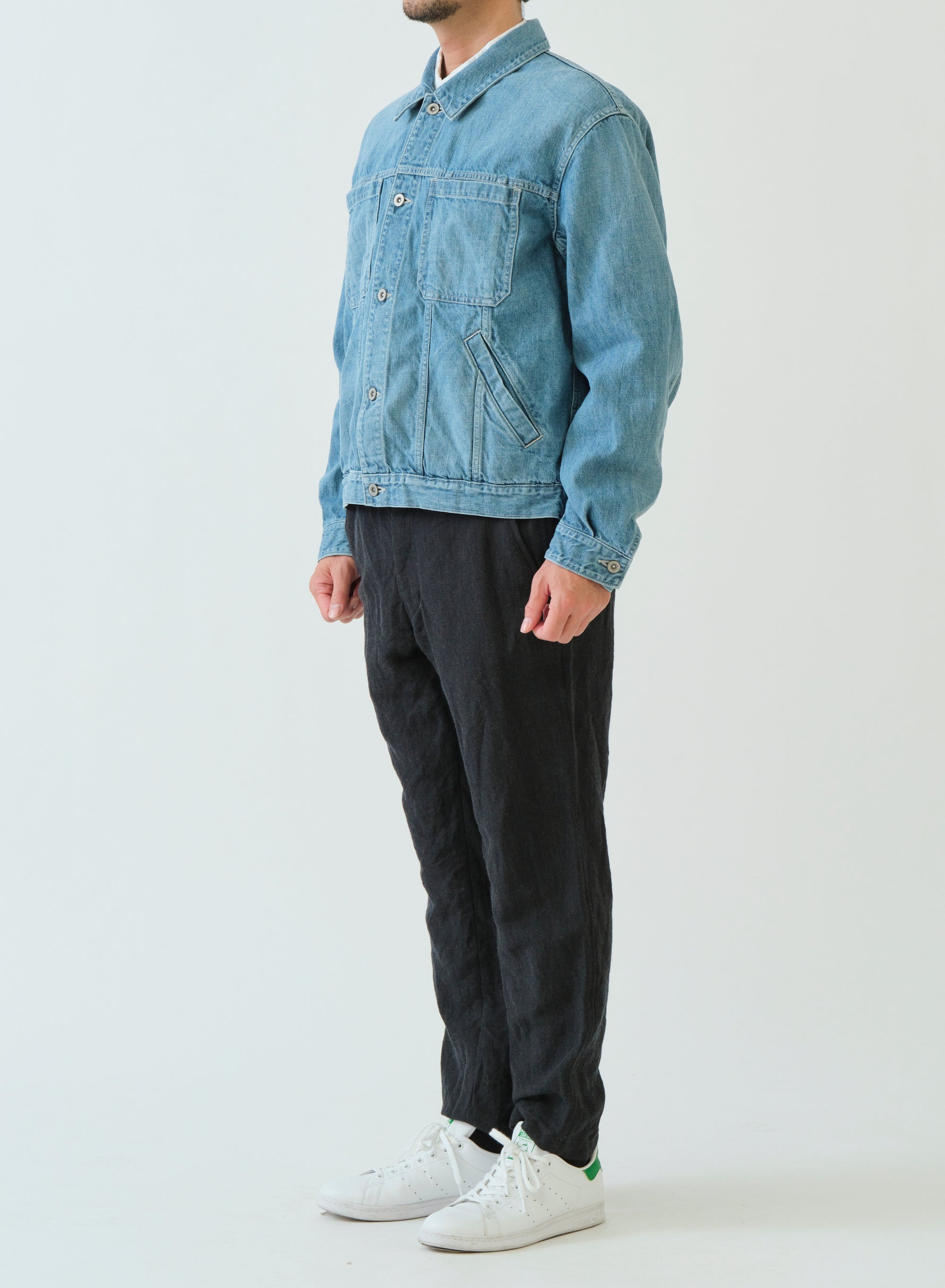 SAGE DE CRET 11oz CO/LI Denim Short Jacket | Blue LEO BOUTIQUE