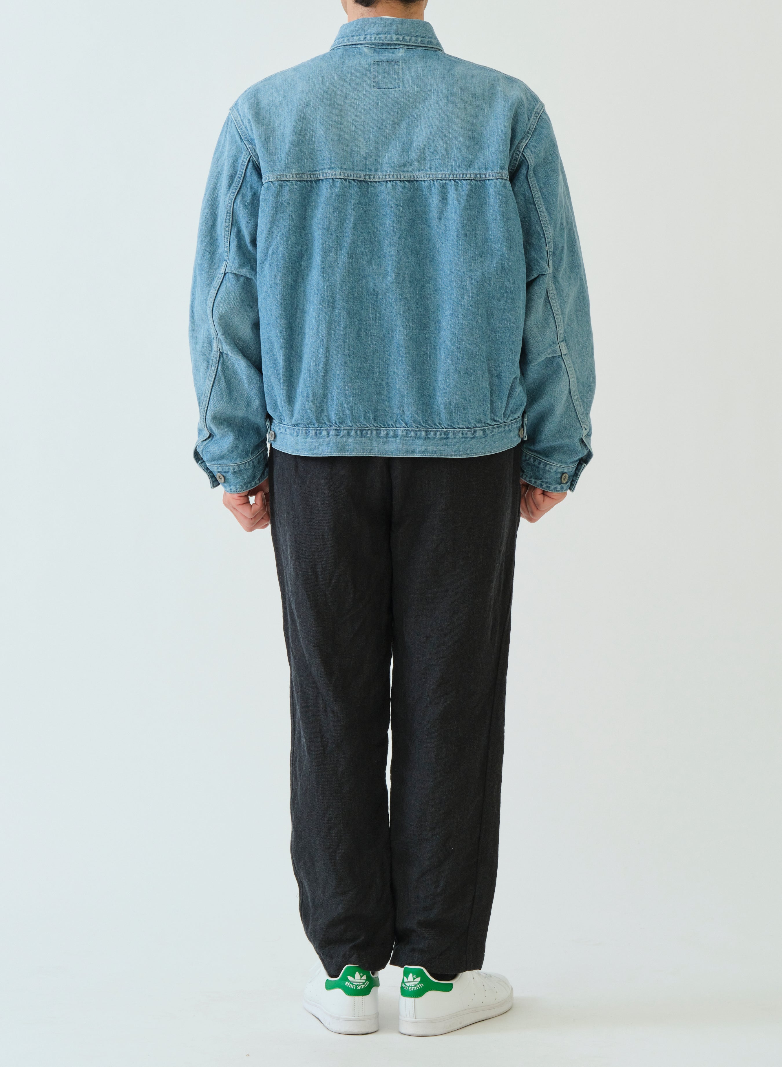 SAGE DE CRET 11oz CO/LI Denim Short Jacket | Blue LEO BOUTIQUE