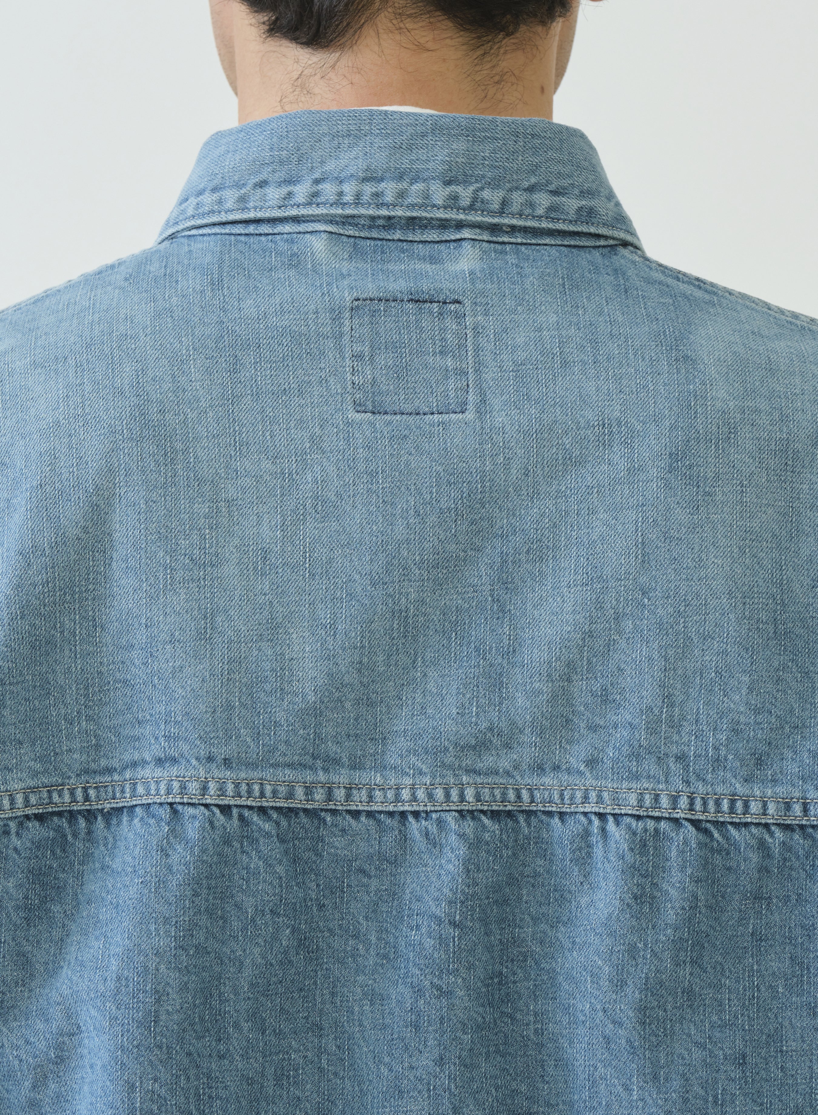 SAGE DE CRET 11oz CO/LI Denim Short Jacket | Blue LEO BOUTIQUE