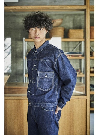 ORSLOW Type 1 40's Pleated Front Jacket | One Wash 81 LEO BOUTIQUE