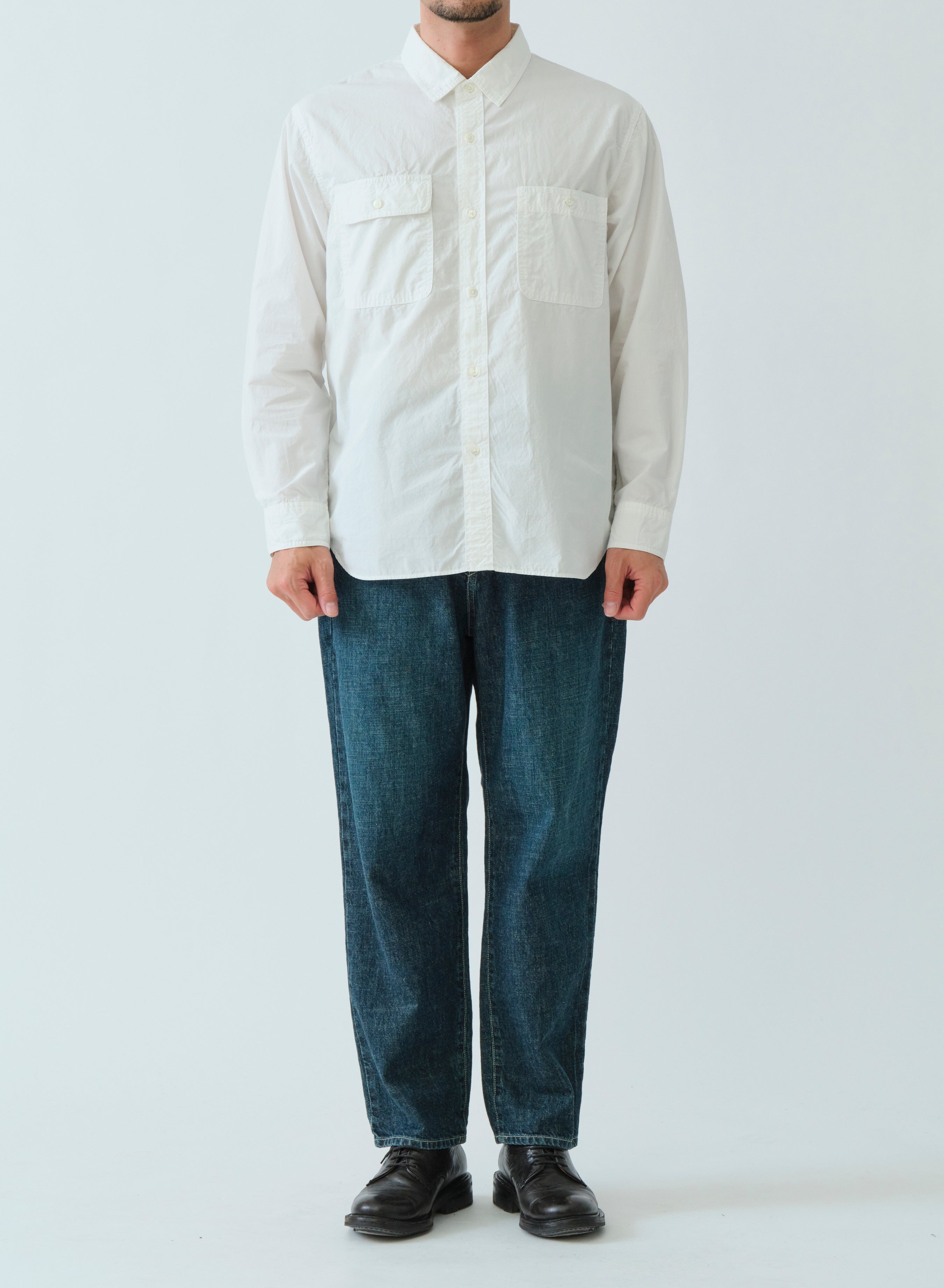 SAGE DE CRET Organic CO Work Shirt | Off White LEO BOUTIQUE