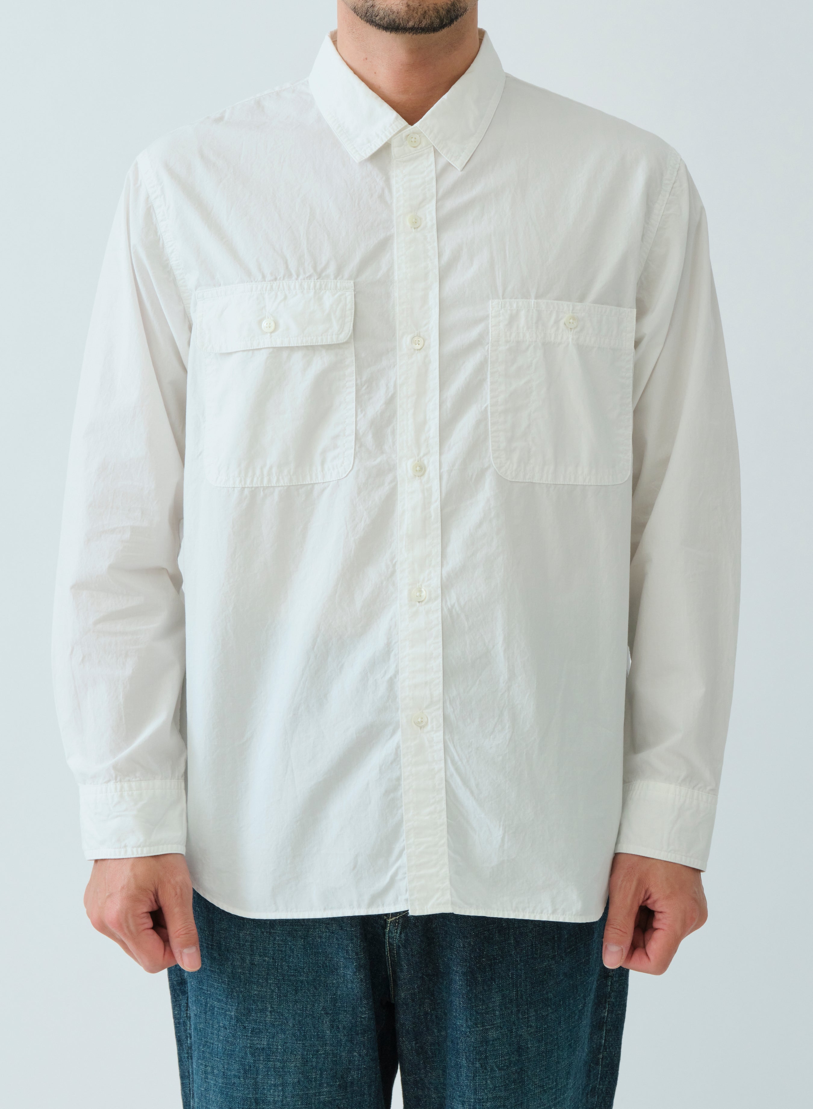 SAGE DE CRET Organic CO Work Shirt | Off White LEO BOUTIQUE