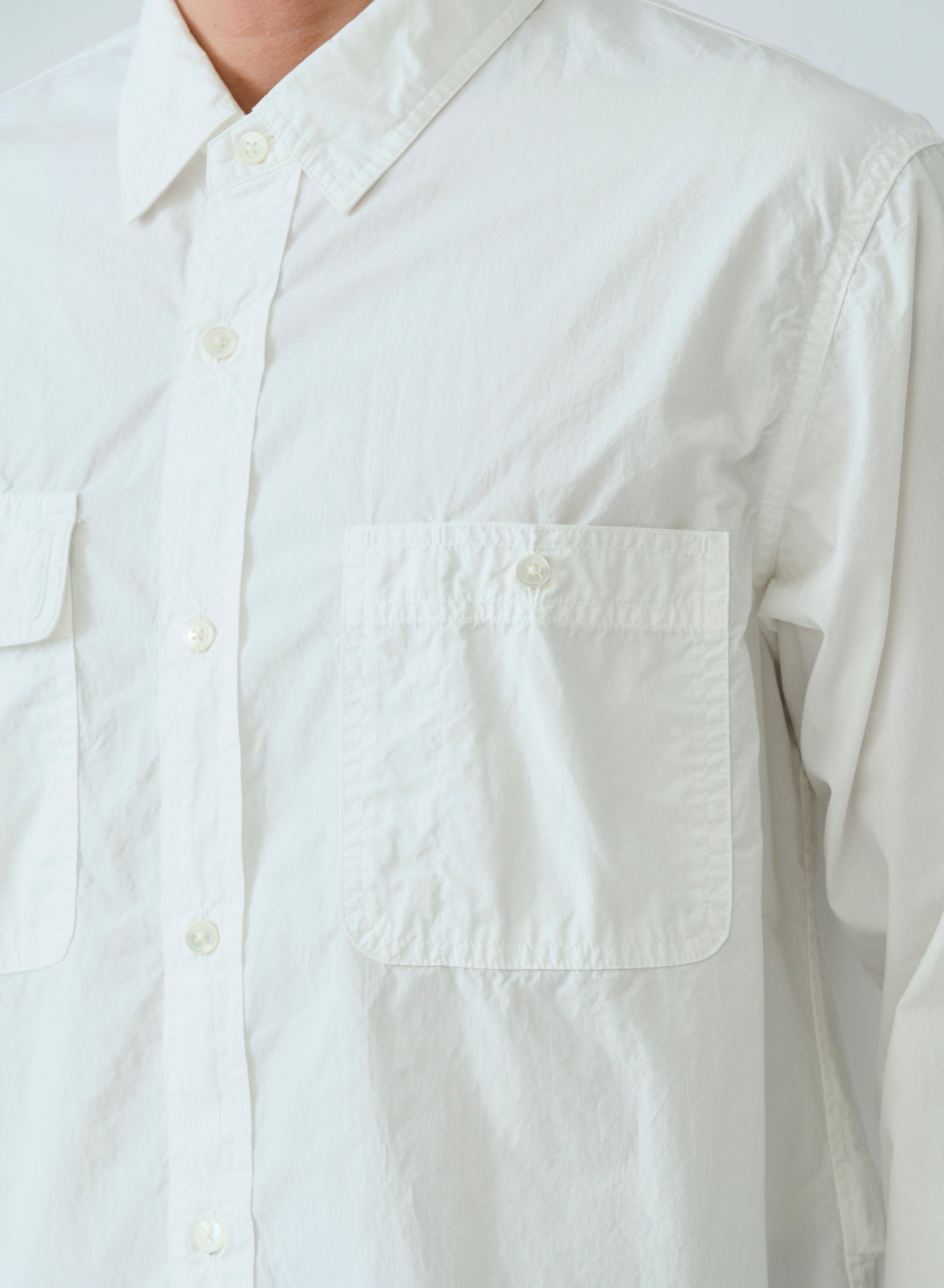 SAGE DE CRET Organic CO Work Shirt | Off White LEO BOUTIQUE