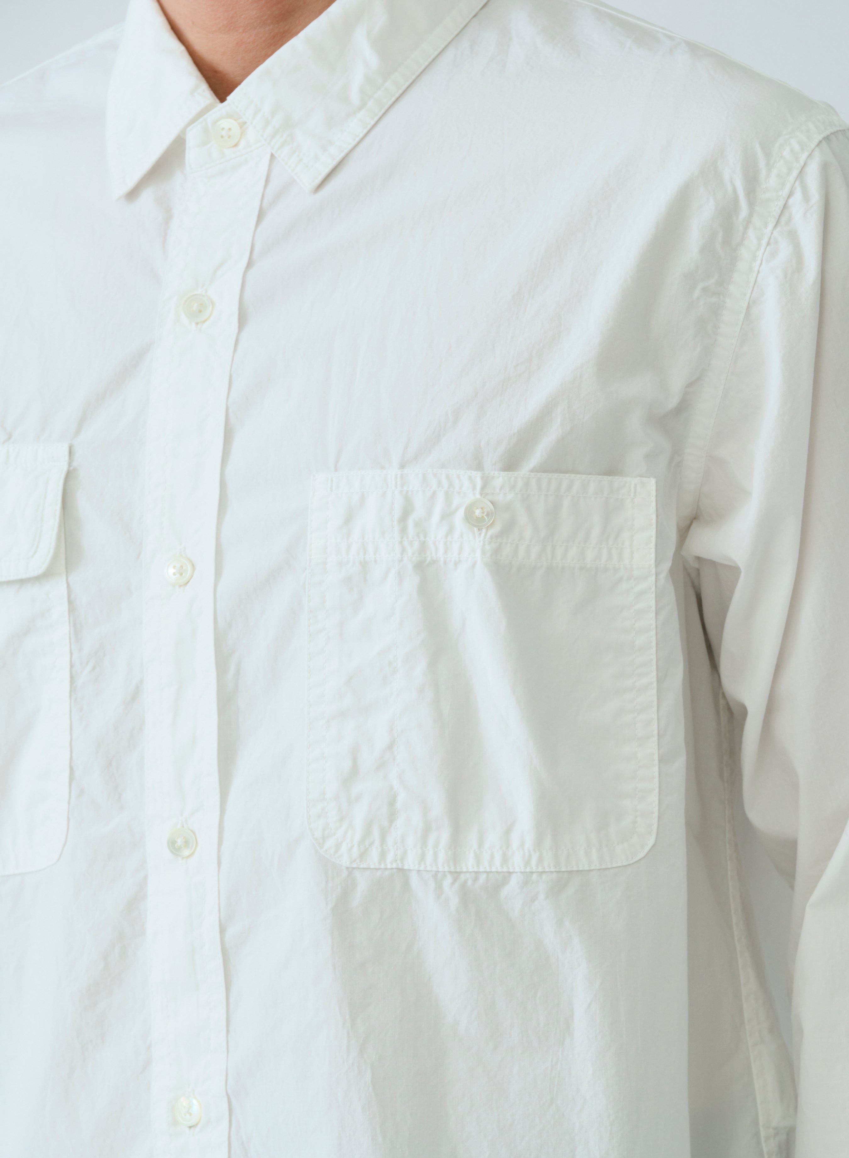 SAGE DE CRET Organic CO Work Shirt | Off White LEO BOUTIQUE