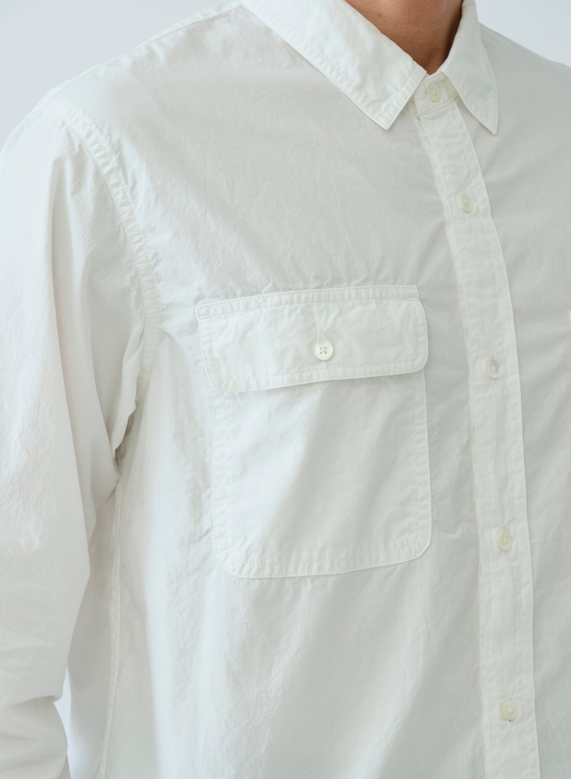 SAGE DE CRET Organic CO Work Shirt | Off White LEO BOUTIQUE