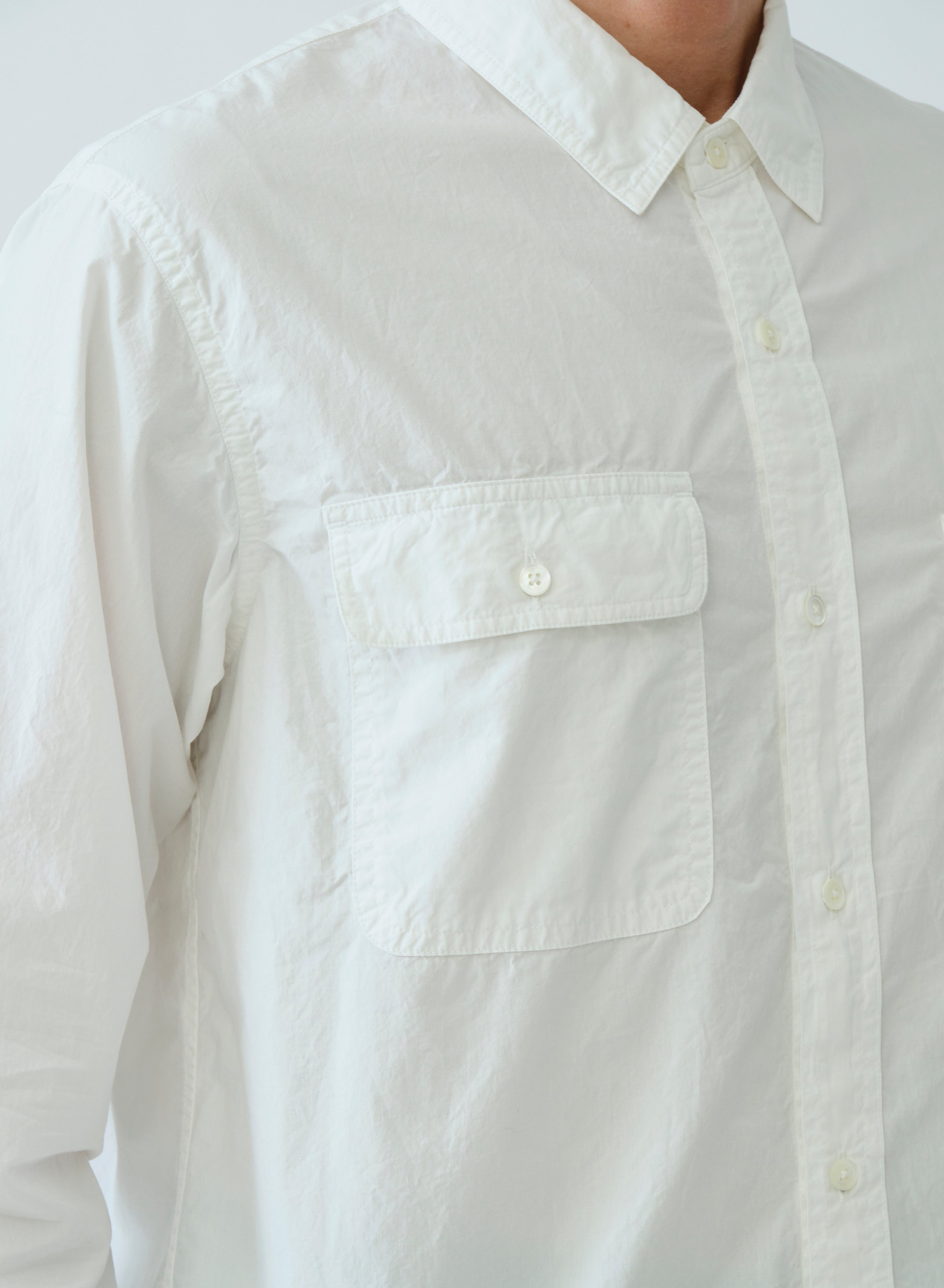 SAGE DE CRET Organic CO Work Shirt | Off White LEO BOUTIQUE