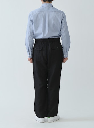 SAGE DE CRET WO/LI Serge Wide Baker Pants | Black LEO BOUTIQUE