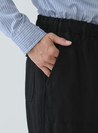 SAGE DE CRET WO/LI Serge Wide Baker Pants | Black LEO BOUTIQUE