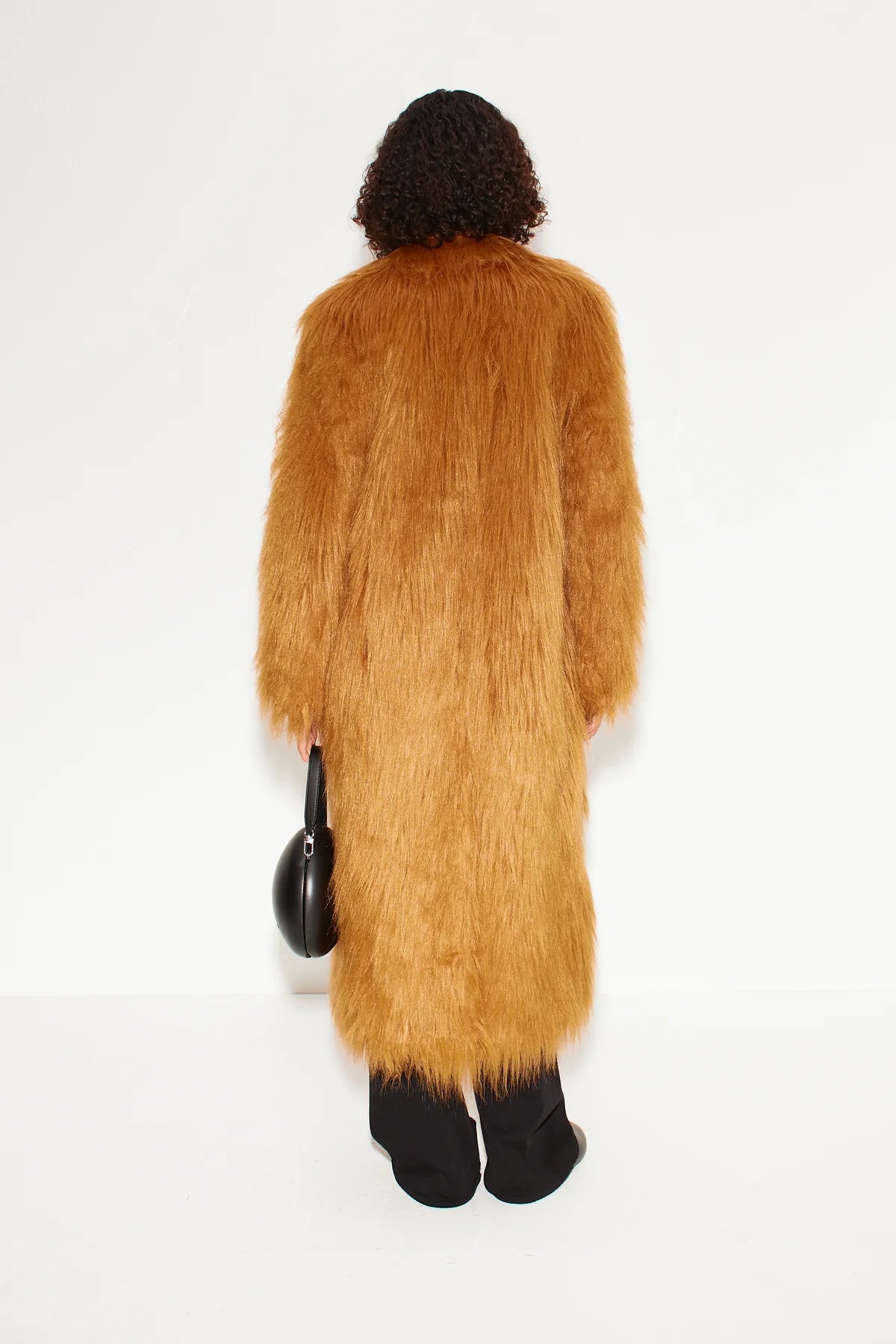 Lett Shaggy Faux Fur Coat | Wheat