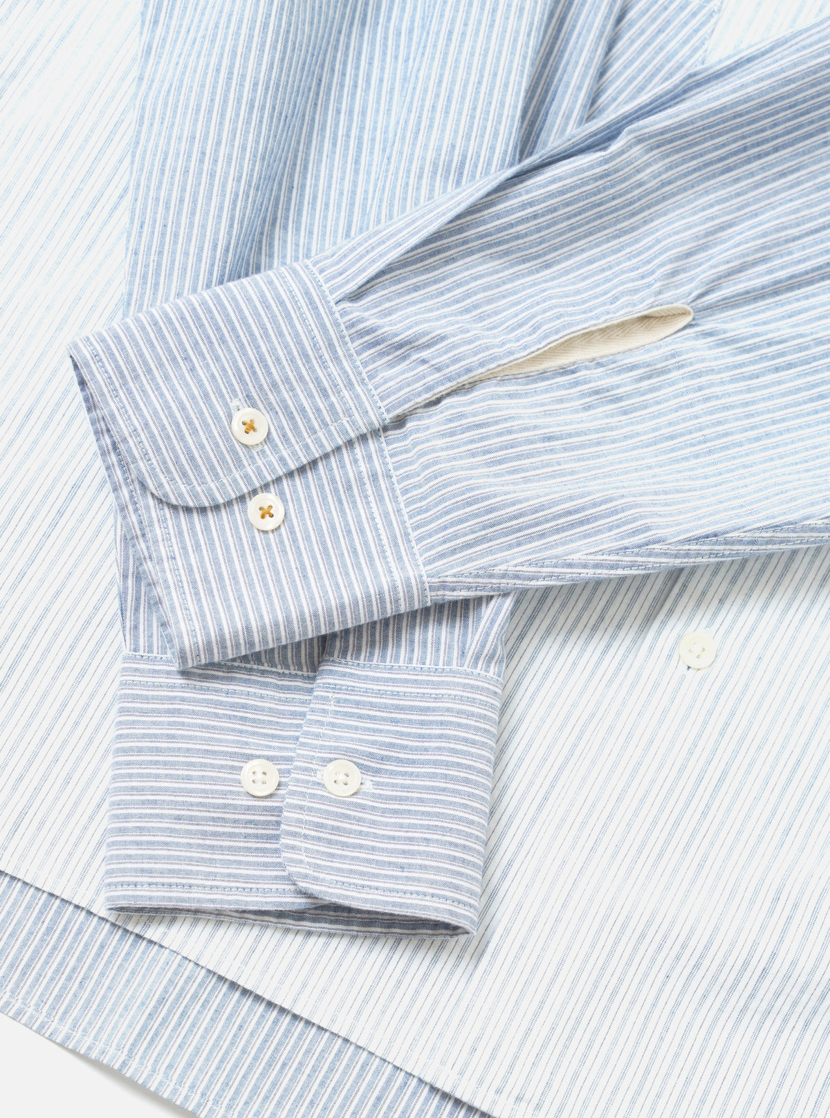 UNIVERSAL WORKS Station Shirt | Mix Stripes LEO BOUTIQUE 