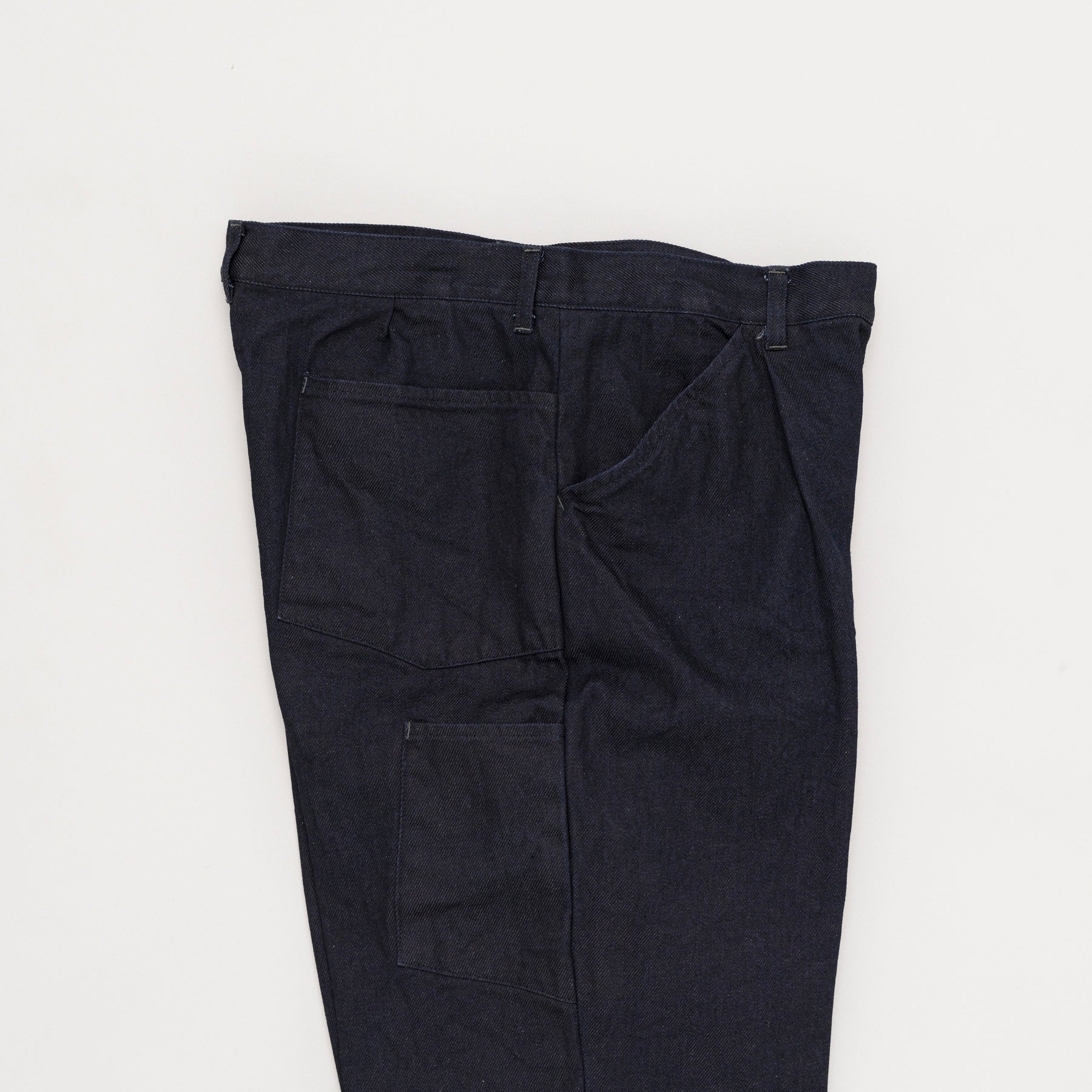 STILL BY HAND 12oz Denim 1 Tuck Pants | Dark Navy LEO BOUTIQUE
