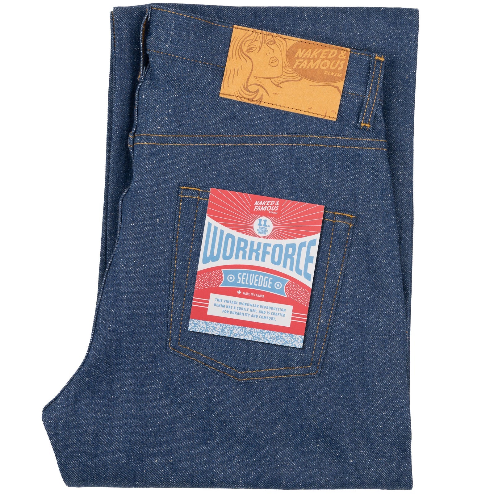 NAKED AND FAMOUS Strong guy | Workforce Selvedge/Indigo LEO BOUTIQUE