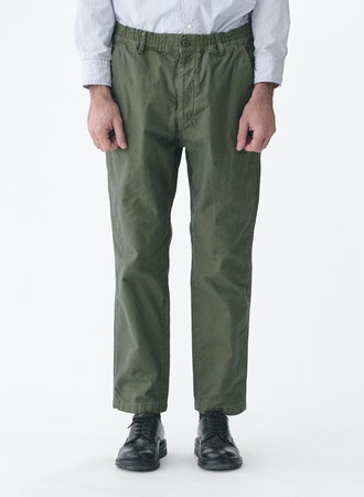 SAGE DE CRET CO/LI Back Satin Tapered Pants | Olive LEO BOUTIQUE