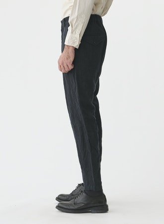 SAGE DE CRET WO/LI Herringbone Tumbler Tapered Pants | Charcoal LEO BOUTIQUE