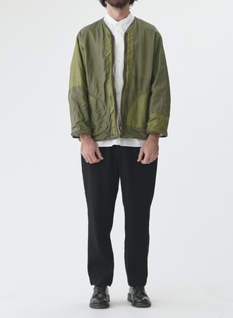 Patchwork Liner Jacket | Olive