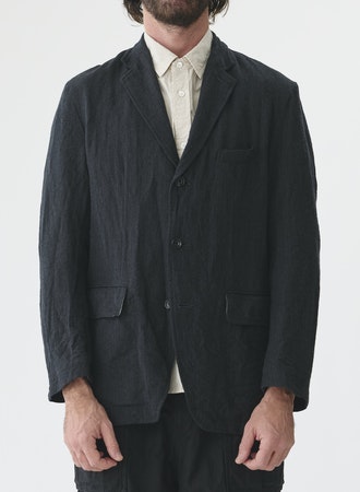 SAGE DE CRET WO/Li Herringbone Tumbler Tailored Jacket | Charcoal LEO BOUTIQUE