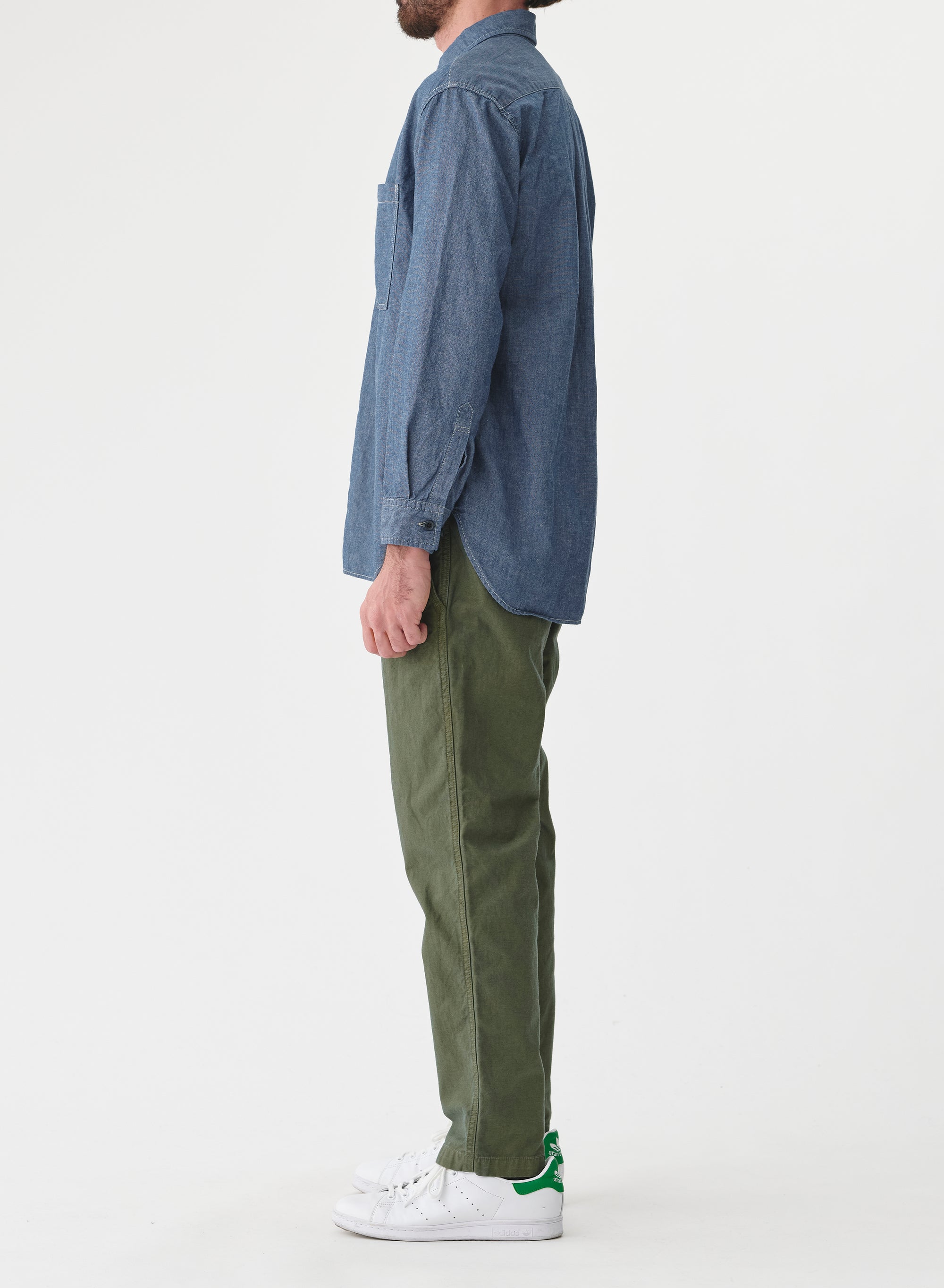 SAGE DE CRET CO/LI Dungaree Work Shirt | Indigo LEO BOUTIQUE