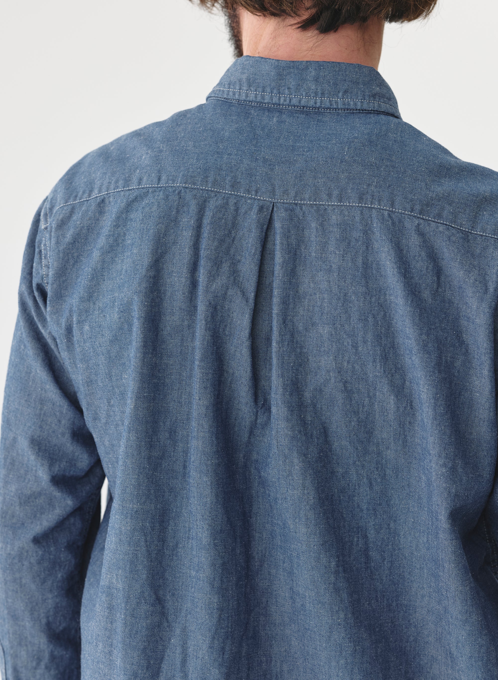 SAGE DE CRET CO/LI Dungaree Work Shirt | Indigo LEO BOUTIQUE