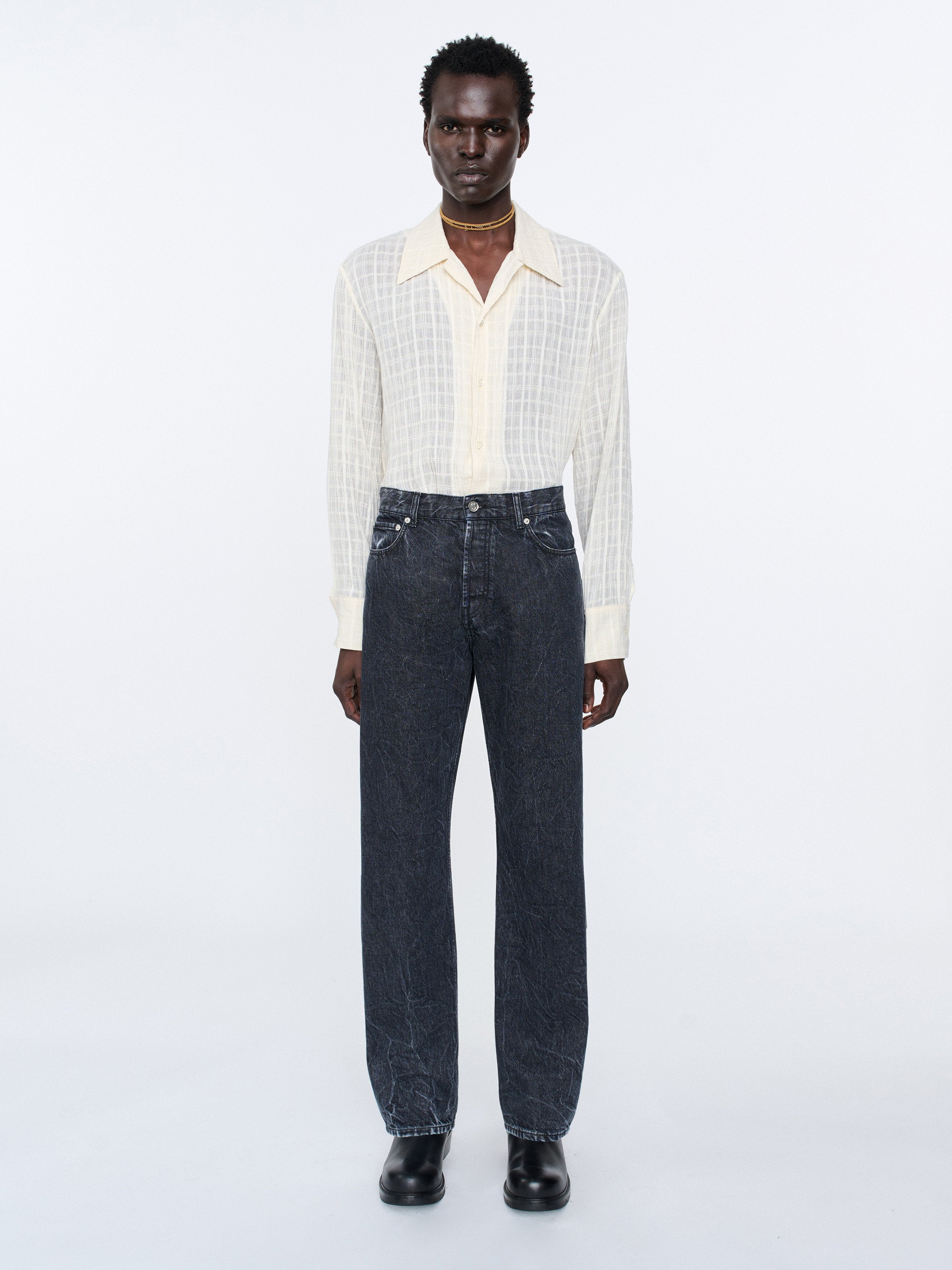 Séfr Classic Cut Jeans | Black Marble LEO BOUTIQUE