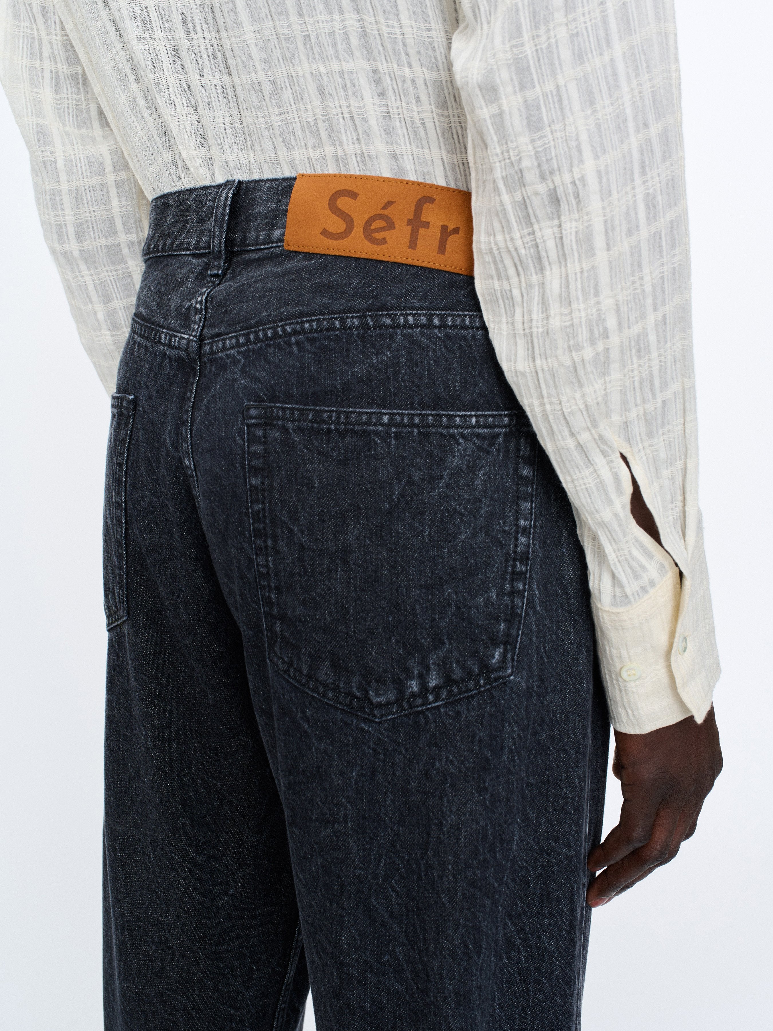 Séfr Classic Cut Jeans | Black Marble LEO BOUTIQUE