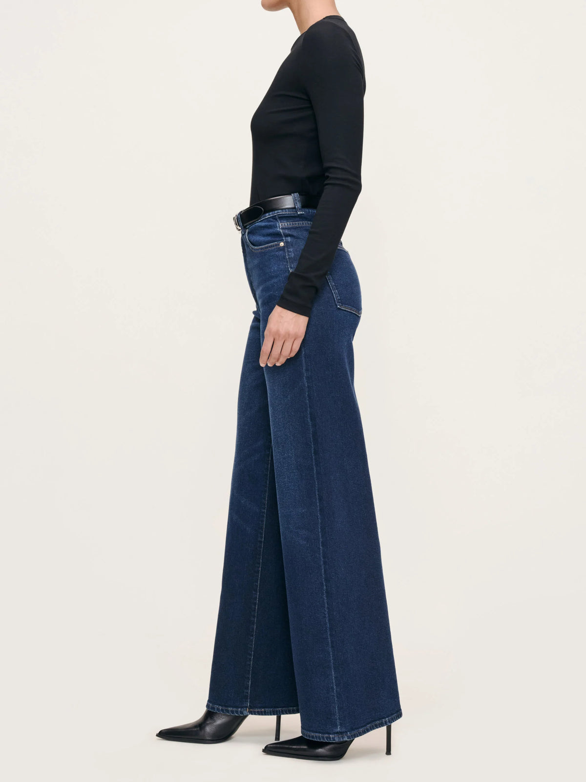LEO BOUTIQUE Hepburn Wide Leg Vintage Wash 32" Jean | Mediterranean DL 1961