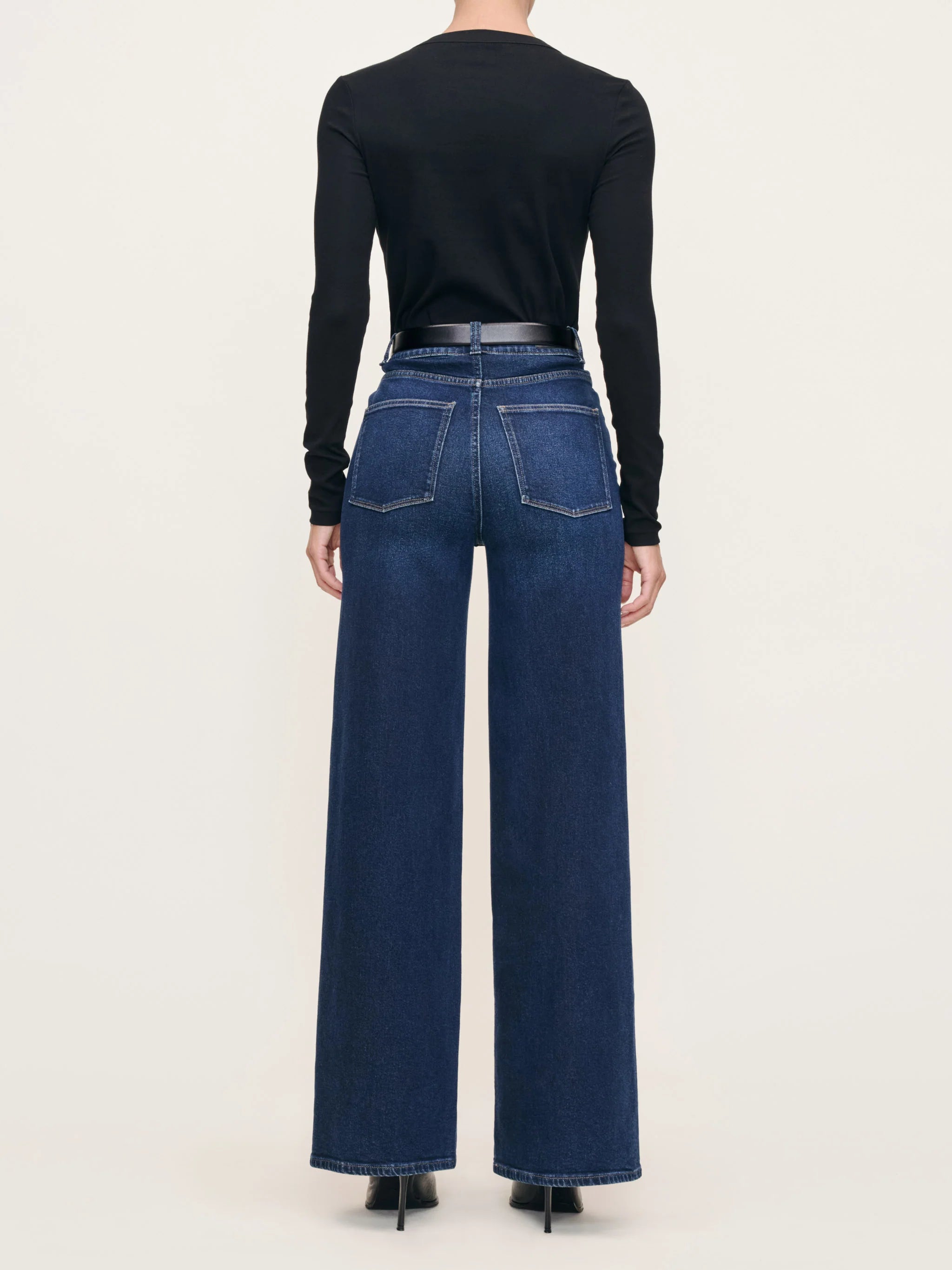 LEO BOUTIQUE Hepburn Wide Leg Vintage Wash 32" Jean | Mediterranean DL 1961
