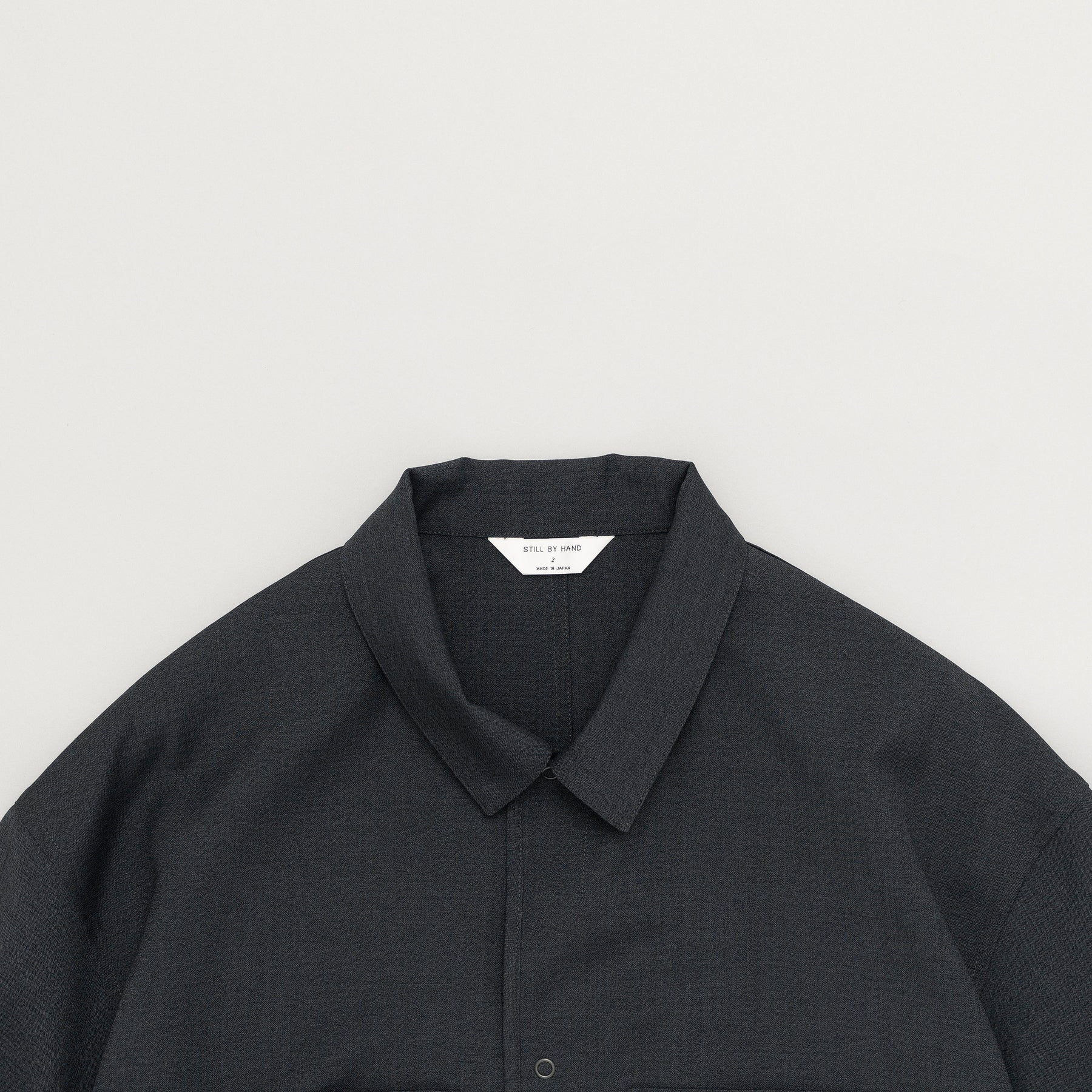 STILL BY HAND Double Pocket Shirt Jacket | Charcoal LEO BOUTIQUE