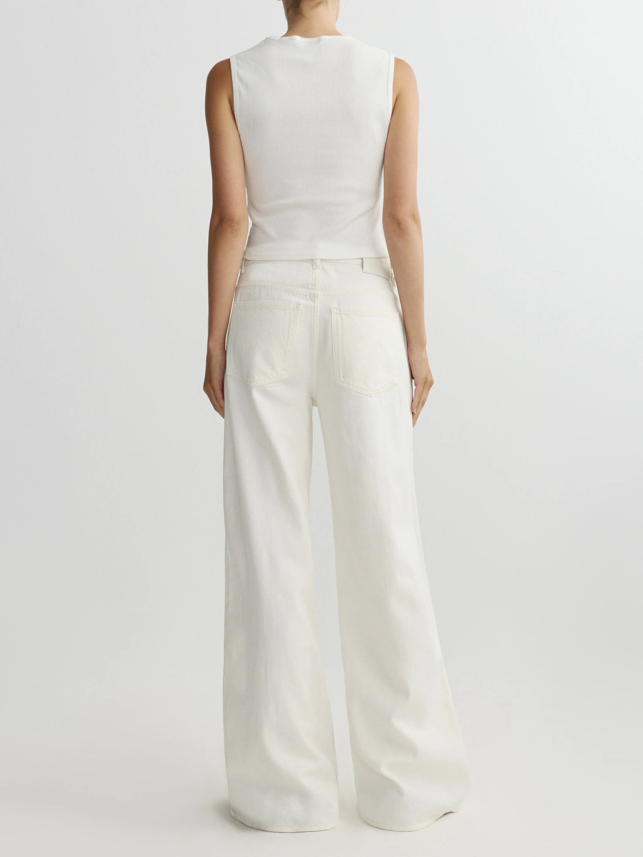 LEO BOUTIQUE Alex Relaxed Wide Leg Aura | Eggshell DL 1961