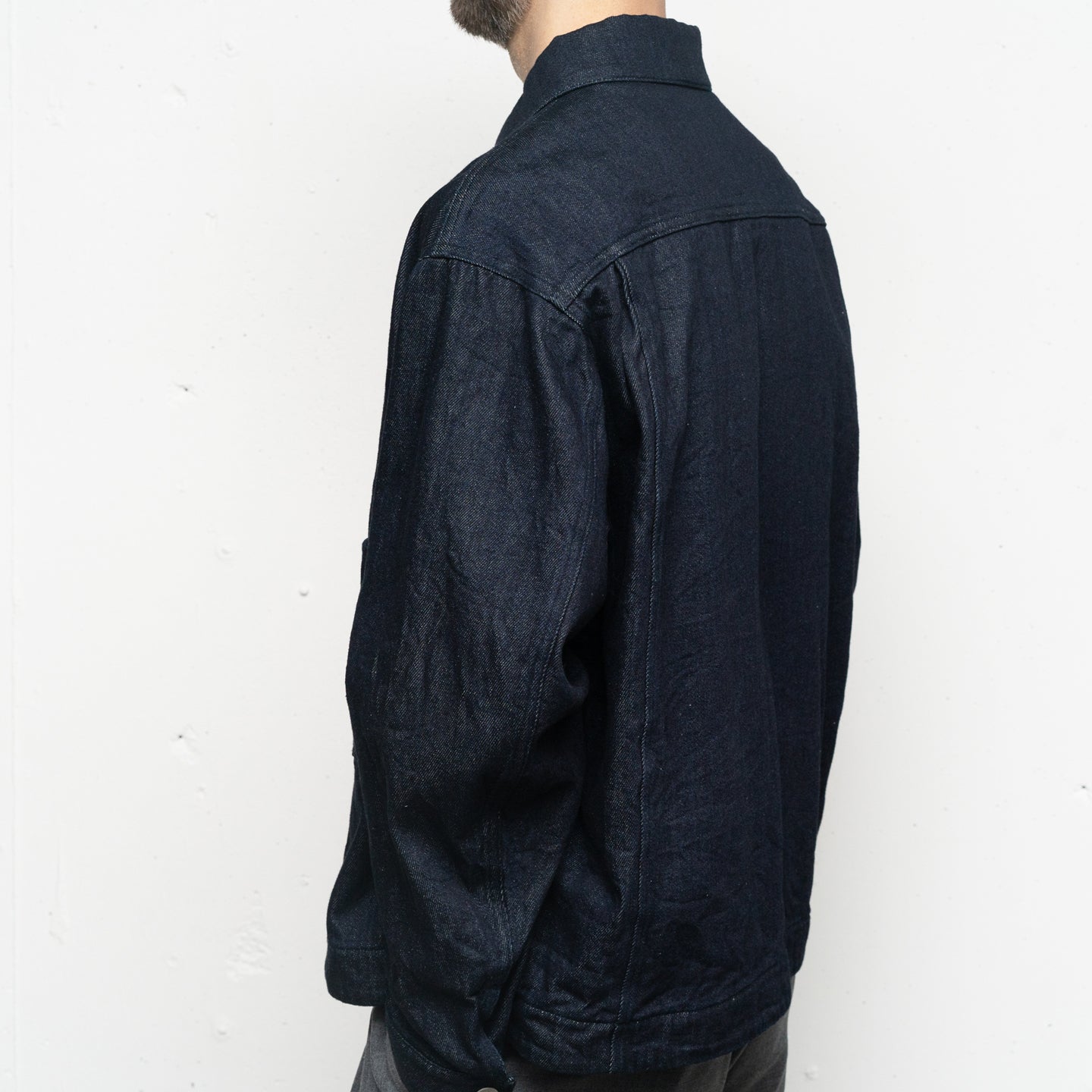 STILL BY HAND 12oz Denim Jacket Navy LEO BOUTIQUE